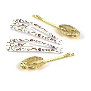 Haarspangen-Set "Goldener Schnatz"