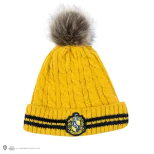 Pom-Pom Mütze "Hufflepuff"