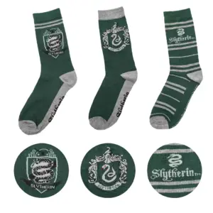 3er Set Socken "Slytherin"
